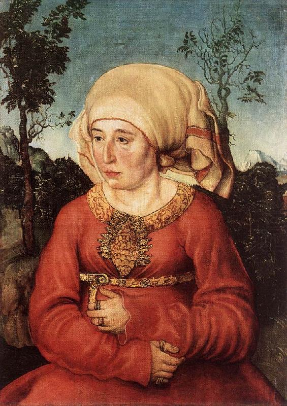 Portrait of Frau Reuss dgg, CRANACH, Lucas the Elder